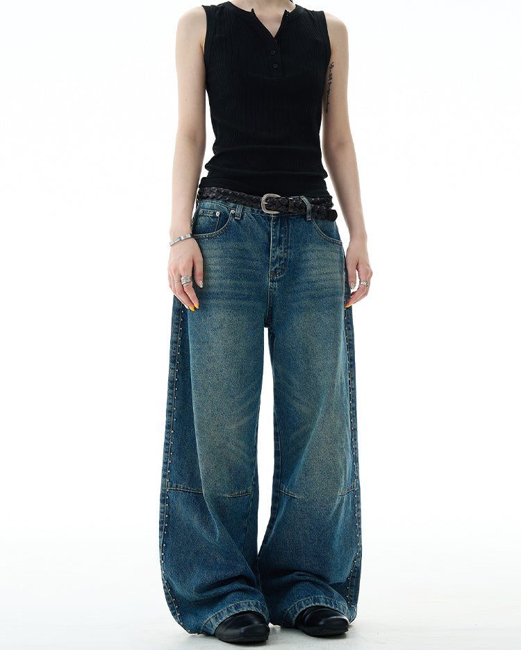 MADWITCH DECONSTRUCTED BAGGY JEANS #G6845