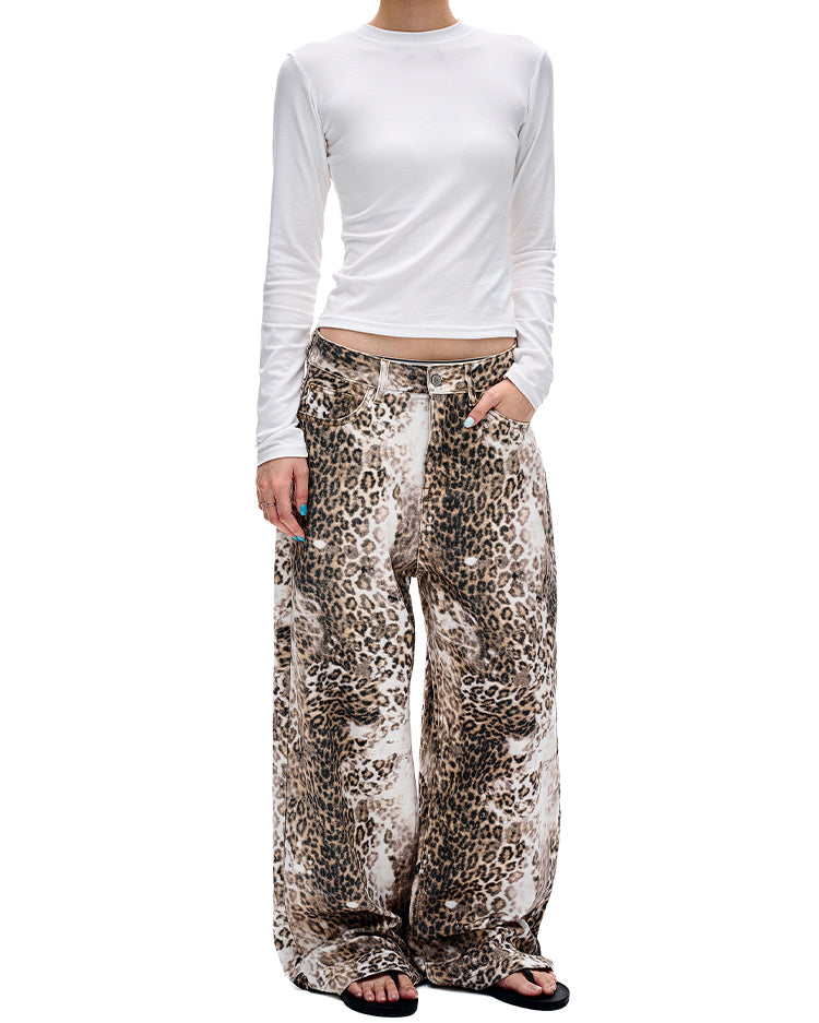 MADWITCH ARTISAN ANIMAL PRINT DENIM #DR6996