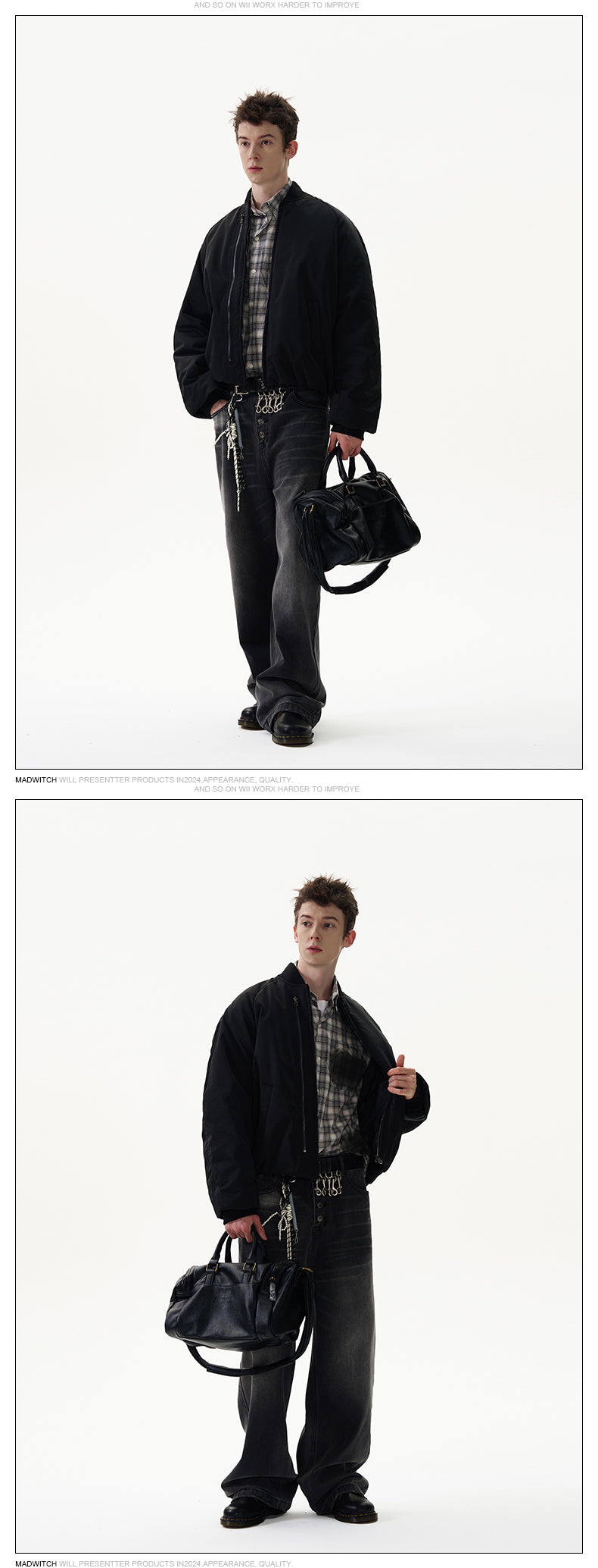 MADWITCH MINIMALIST QUILTED JACKET #DC0145