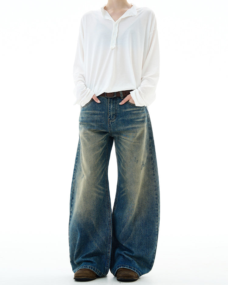 MADWITCH UNISEX CLASSIC RETRO DENIM JEANS #G6868