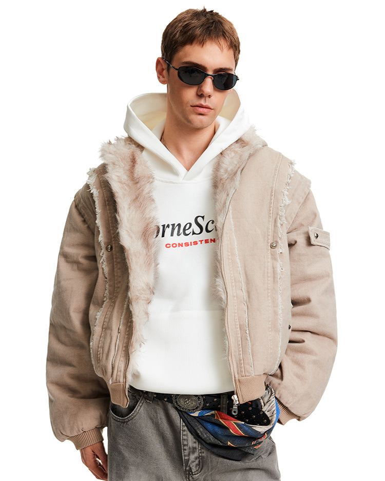 MADWITCH SHEAR CROP PARKA #BM325