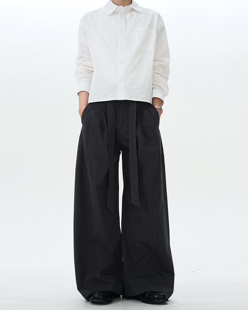 MADWITCH MINIMALIST DRAWSTRING CASUAL PANTS #RK176