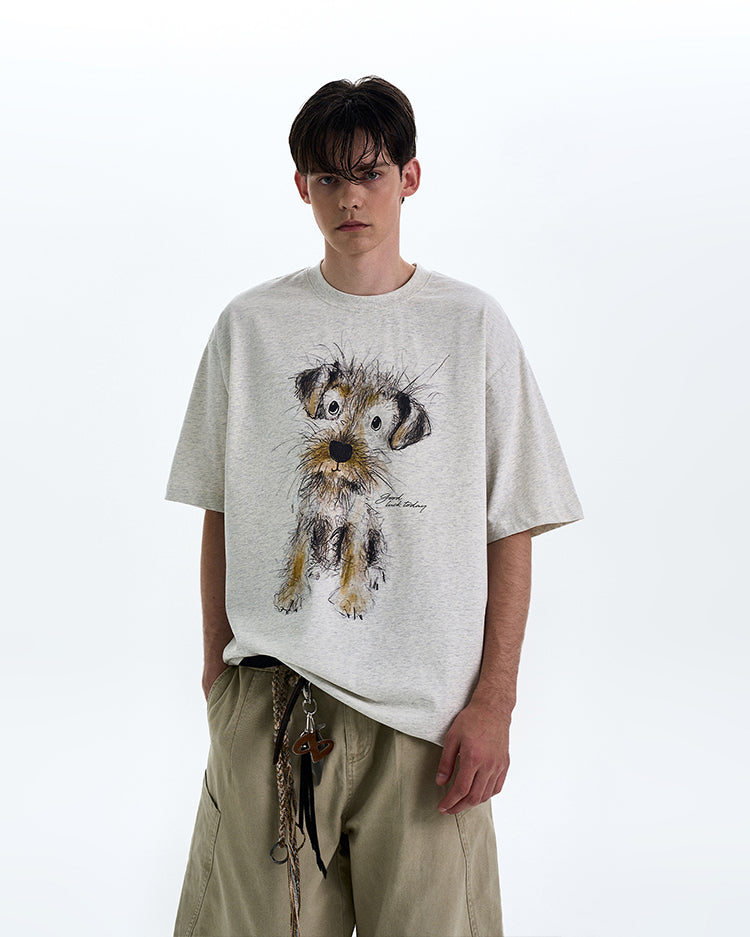 MADWITCH PUPPY PRINT TEE #990599