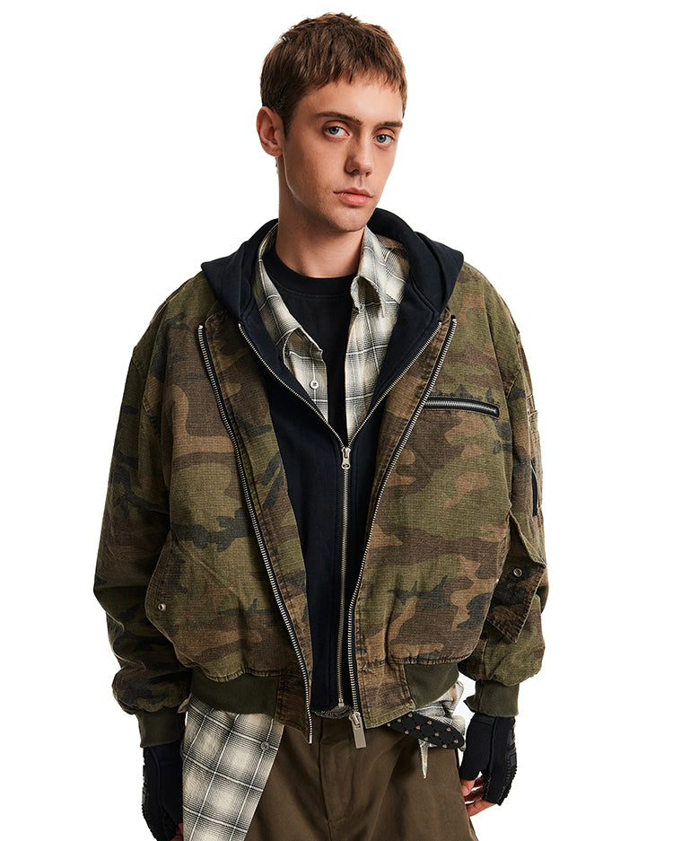 MADWITCH FAUX CAMO JACKET #AW25093