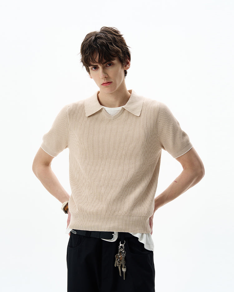 MADWITCH SILK-LIKE KNIT TSHIRT #YF902