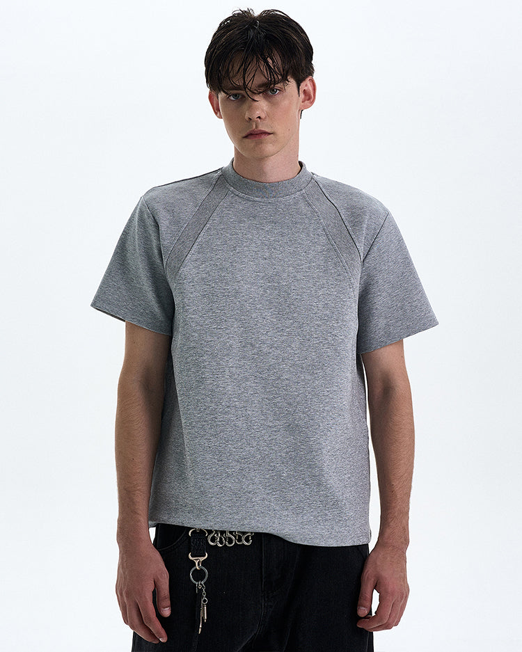 MADWITCH BOXY STRAIGHT SHOULDER T-SHIRT #XY24002