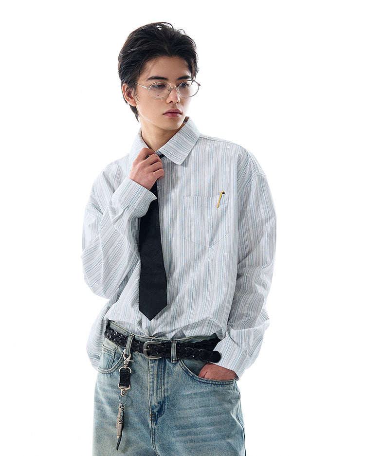 MADWITCH PREMIUM STRIPED SHIRT #L588