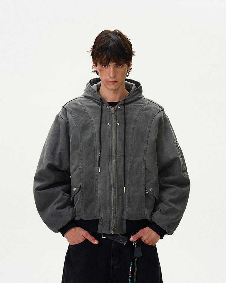 MADWITCH VINTAGE LOOSE-FIT COTTON JACKET #BM254