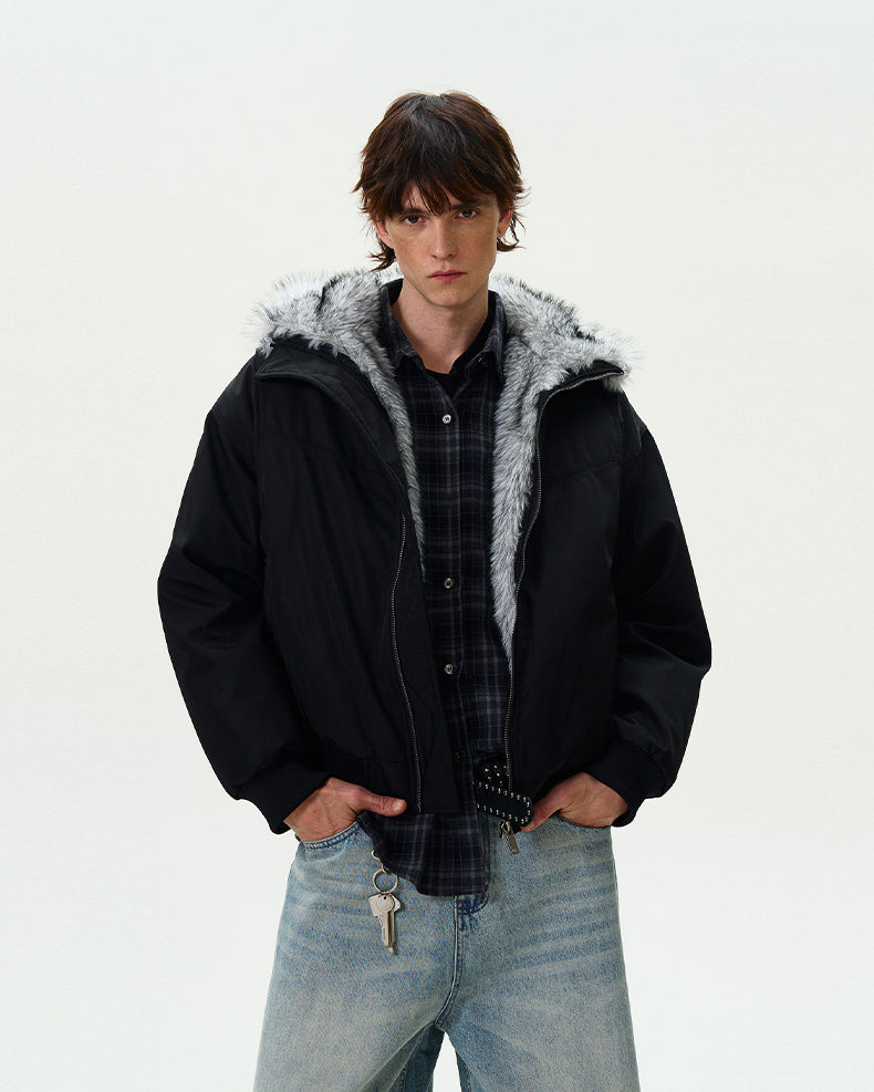 MADWITCH FAUX FUR PARKA COAT #990219