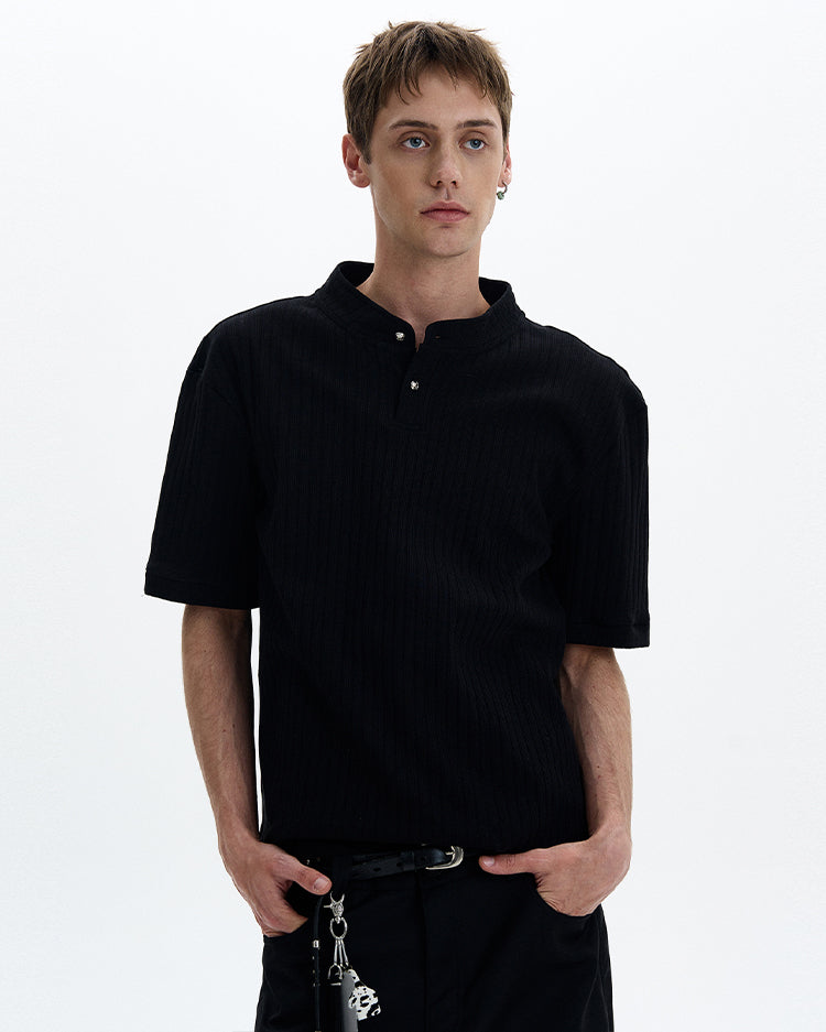 MADWITCH HENLEY NECK SHORT SLEEVE #G1343
