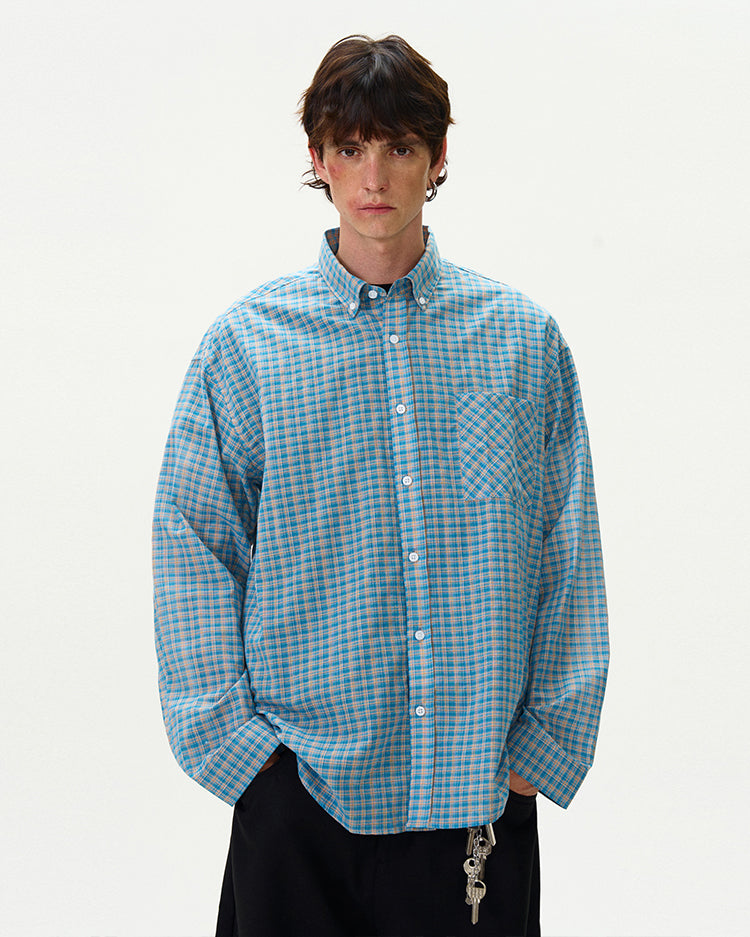 MADWITCH VINTAGE PLAID SHIRT #NR4269