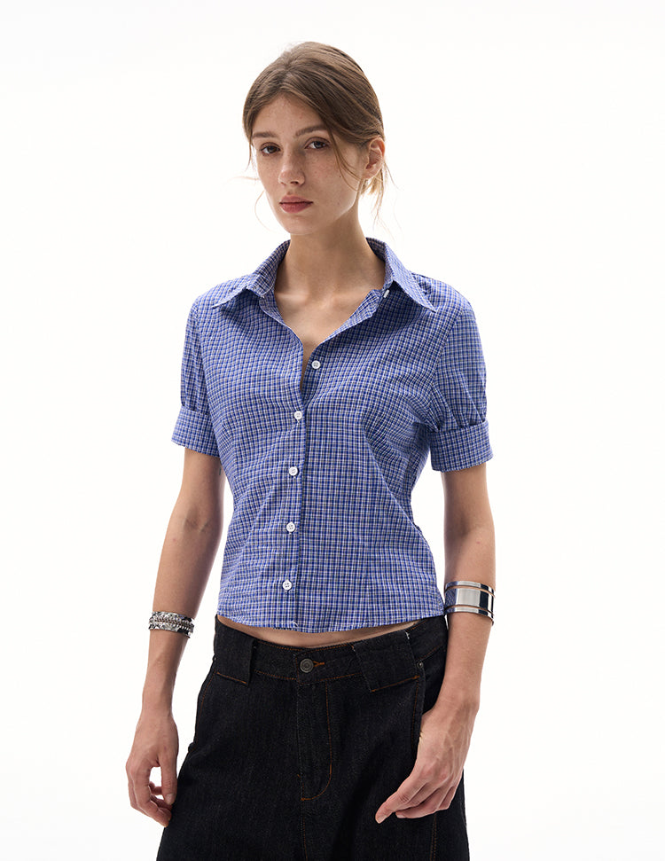 MADWITCH SHORTS-LENGTH STRUCTURED SHIRT #CY156