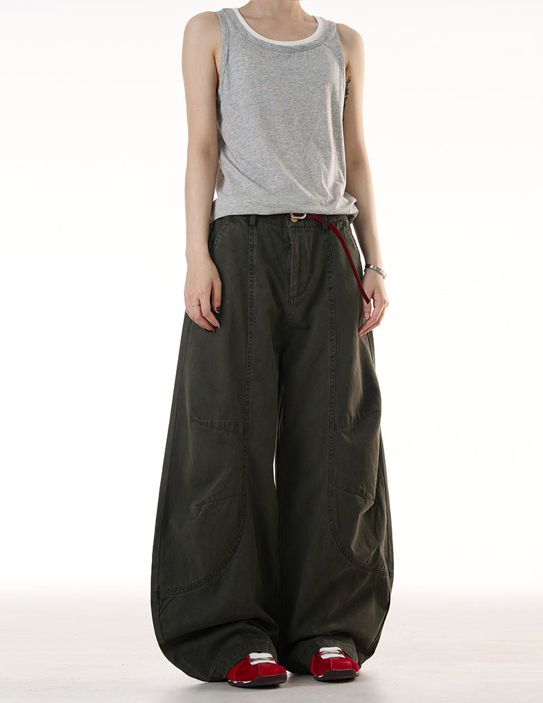 MADWITCH HIGH STREET WIDE LEG PANTS #CK6688