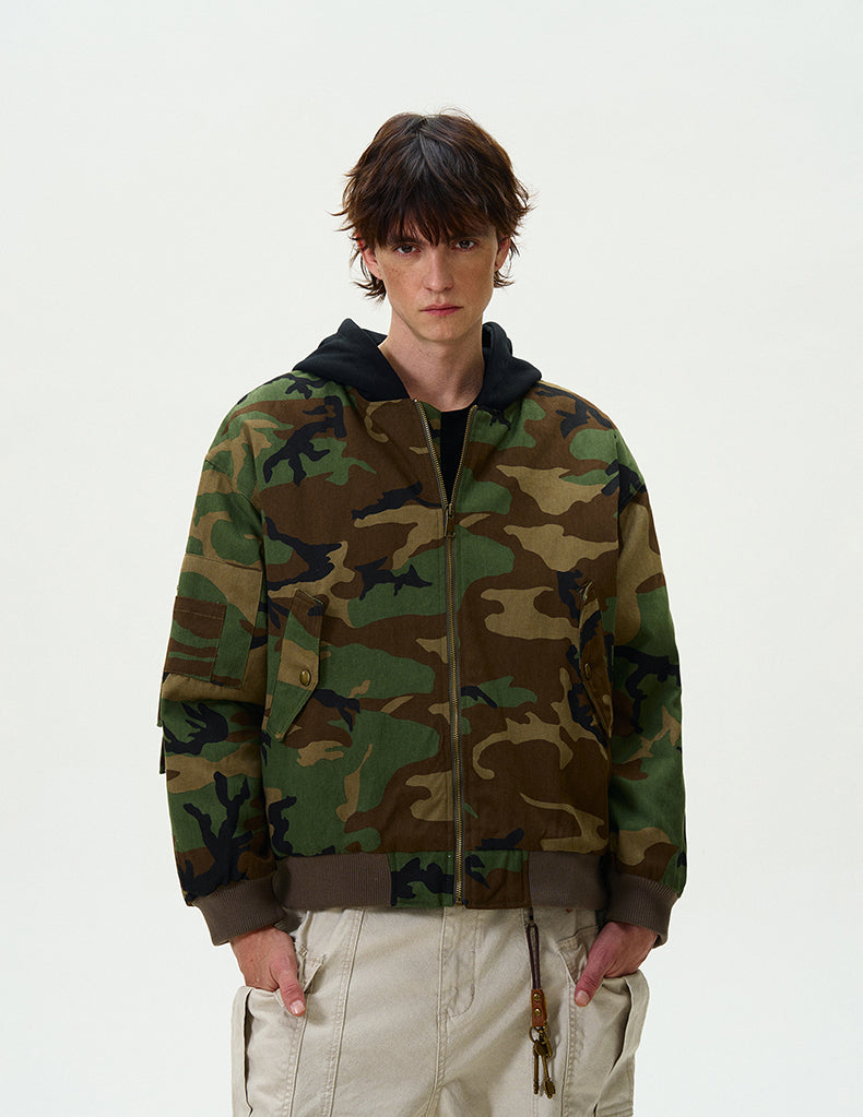 MADWITCH CAMO HOODED JACKET #L417