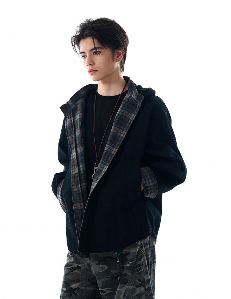 MADWITCH REVERSIBLE HOODED SWEATSHIRT #W2526
