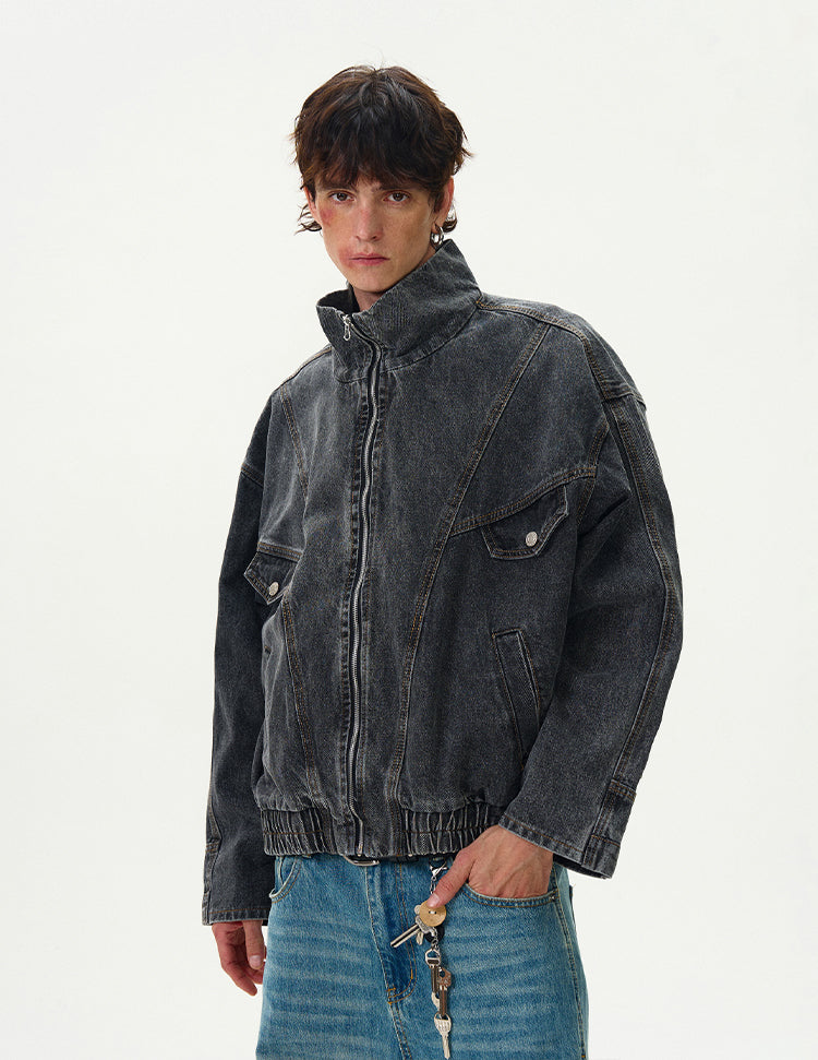 MADWITCH WASHED DENIM JACKET #G6471