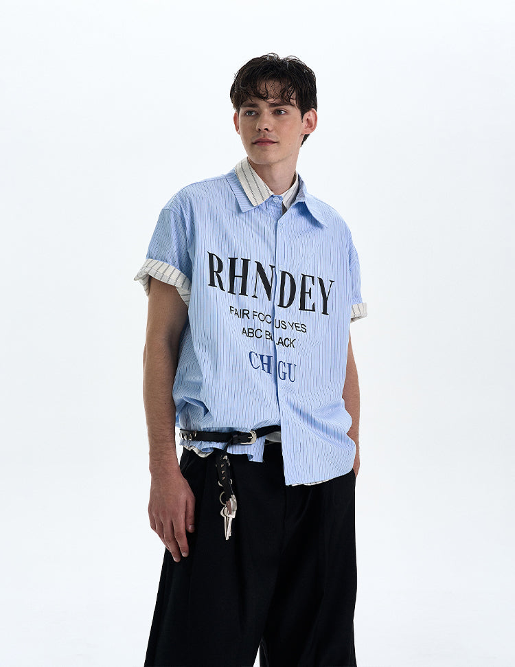 MADWITCH PRINTED SHORT SLEEVED SHIRT #L802