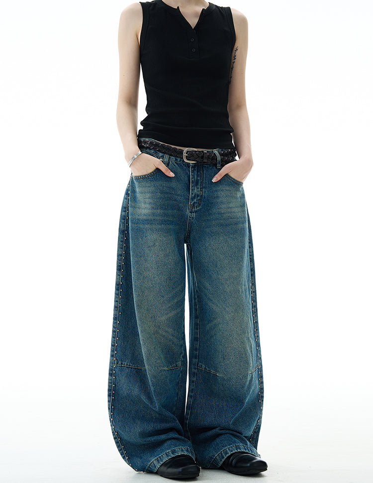 MADWITCH DECONSTRUCTED BAGGY JEANS #G6845