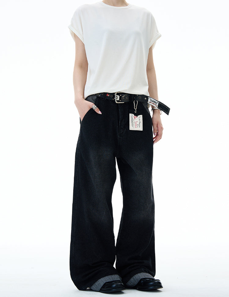 MADWITCH VINTAGE WASH STRAIGHT LEG JEANS #RK157
