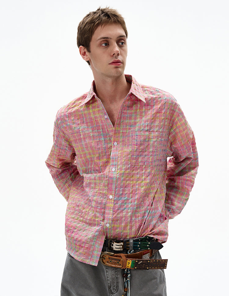 MADWITCH UNISEX BUBBLE COTTON LONG SLEEVE SHIRT #CR6218