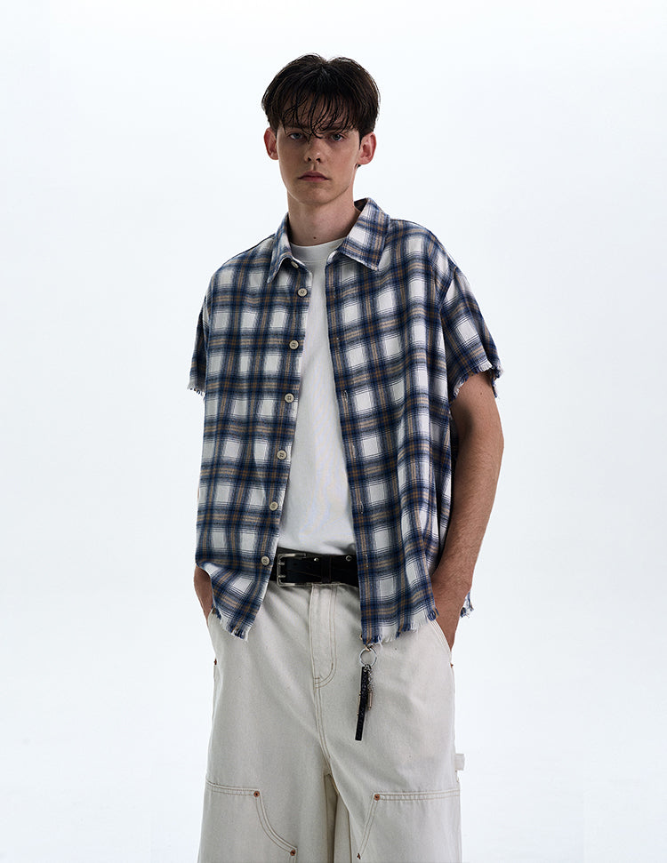 MADWITCH RAW HEM VINTAGE SHIRT #0230