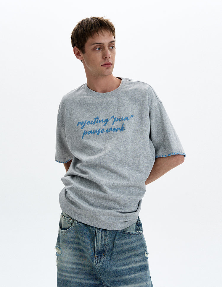 MADWITCH VERSATILE EMBROIDERED T-SHIRT #880312