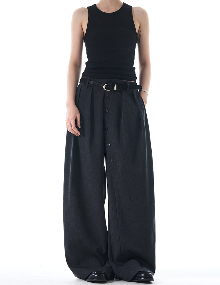MADWITCH BUTTONED CASUAL TROUSERS #C832