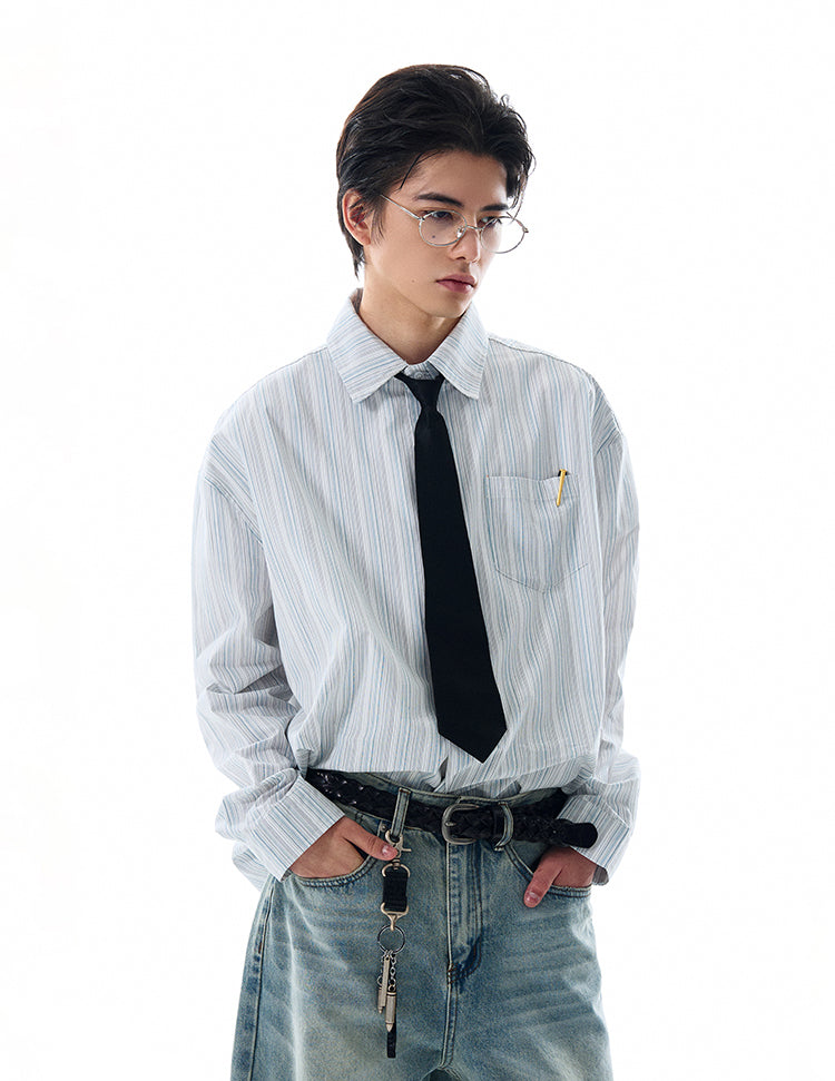 MADWITCH PREMIUM STRIPED SHIRT #L588
