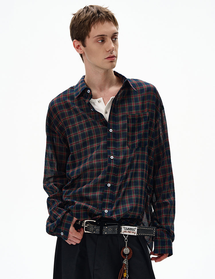 MADWITCH UNISEX VINTAGE OLD MONEY STYLE LONG SHIRT #CR606