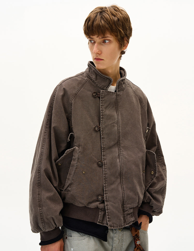 MADWITCH UNISEX WASHED UTILITY JACKET #MD2561