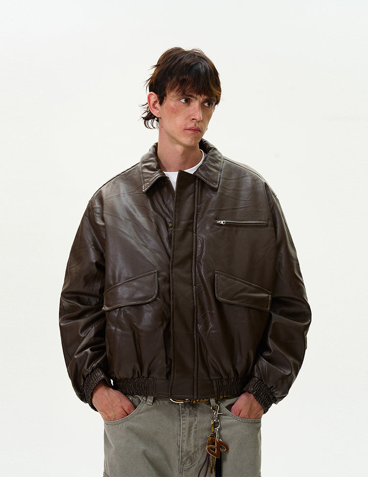 MADWITCH RETRO LEATHER JACKET #RW125