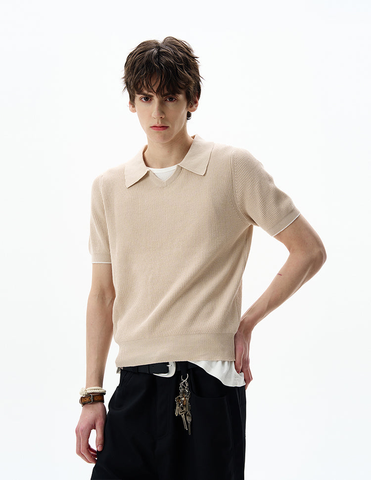 MADWITCH SILK-LIKE KNIT TSHIRT #YF902