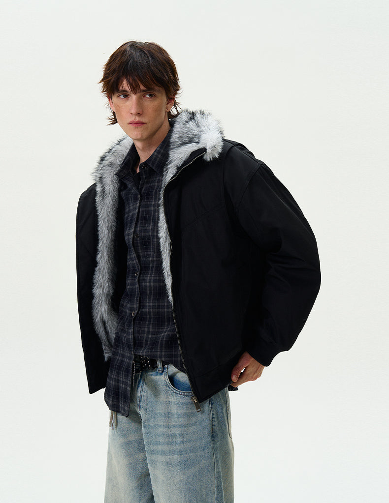 MADWITCH FAUX FUR PARKA COAT #990219