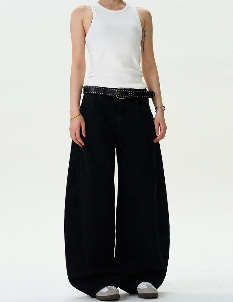 MADWITCH SIMPLE WIDE-LEG PANTS #L497