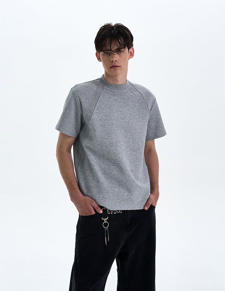 MADWITCH BOXY STRAIGHT SHOULDER T-SHIRT #XY24002