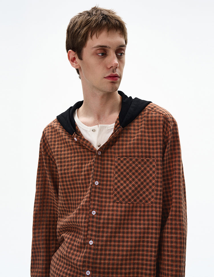 MADWITCH UNISEX COMMUTER HOODED SHIRT #CR602