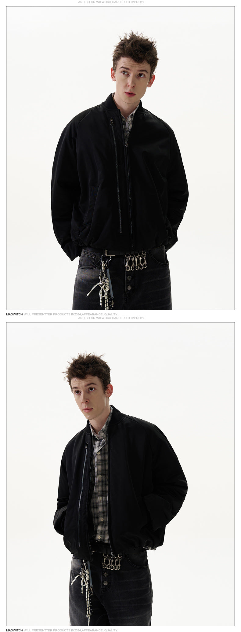 MADWITCH MINIMALIST QUILTED JACKET #DC0145