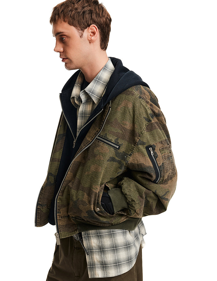 MADWITCH FAUX CAMO JACKET #AW25093