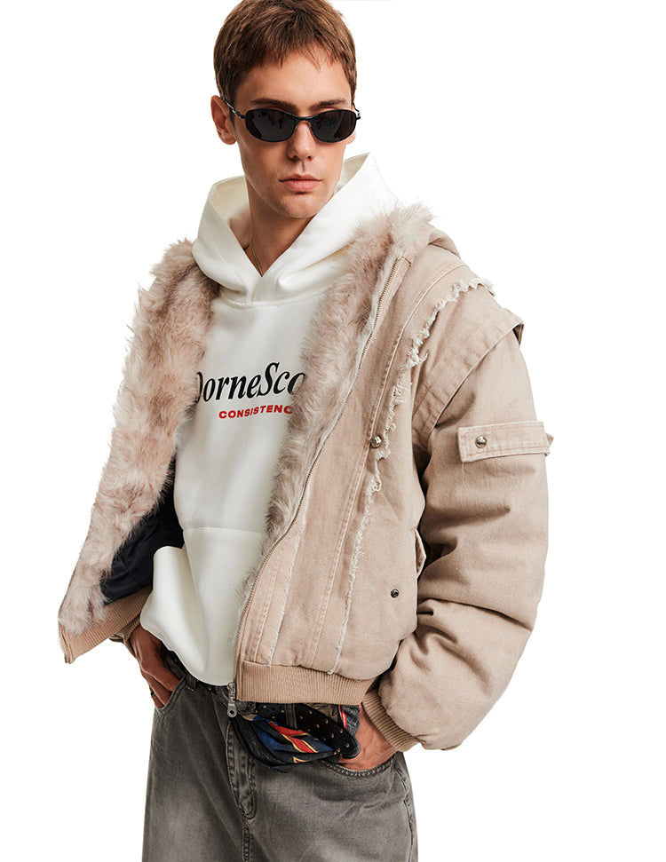 MADWITCH SHEAR CROP PARKA #BM325