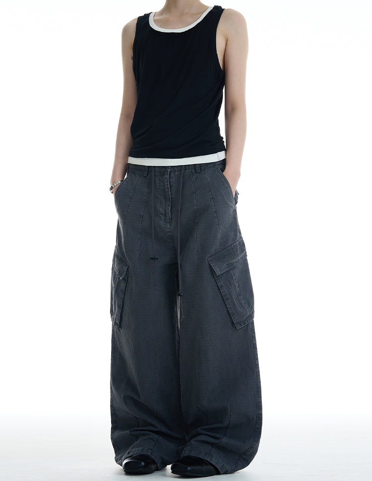 MADWITCH MULTI-POCKET CARGO PANTS #CK6616