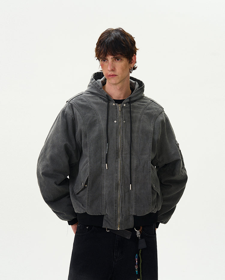 MADWITCH VINTAGE LOOSE-FIT COTTON JACKET #BM254