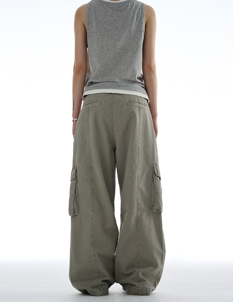 MADWITCH VINTAGE MULTI-POCKET CARGO PANTS #CK6650