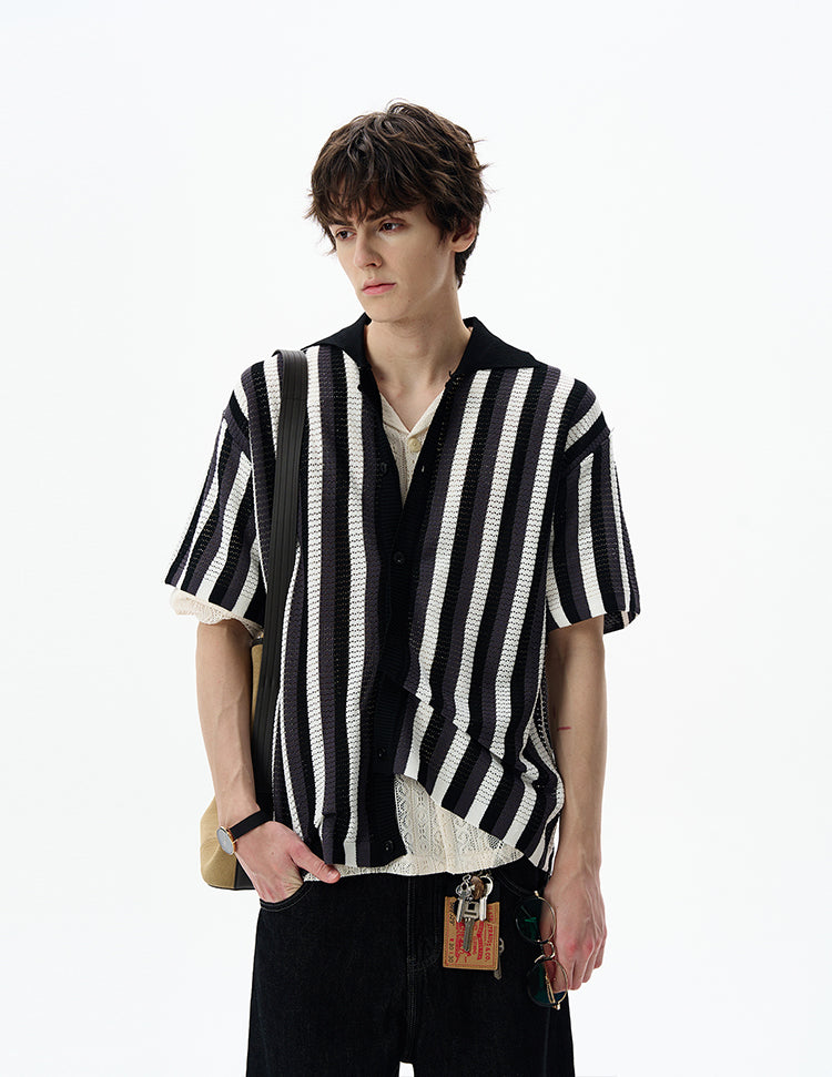 MADWITCH CROCHET KNIT TSHIRT #MFY222