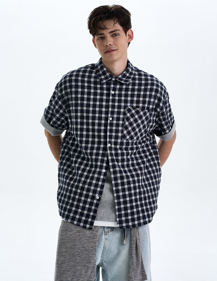 MADWITCH DETACHABLE HOODED SHORT SHIRT #RC218