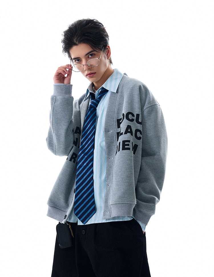 MADWITCH KNITTED CARDIGAN SWEATER OUTERWEAR #L500