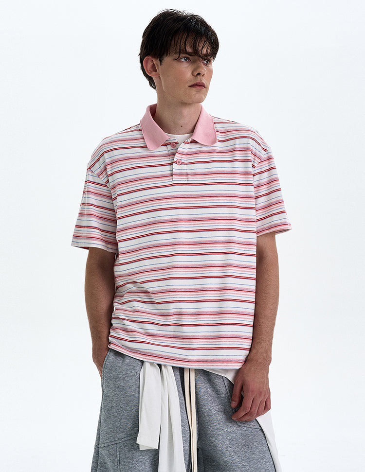 MADWITCH COLORBLOCK POLO SHIRT #C036