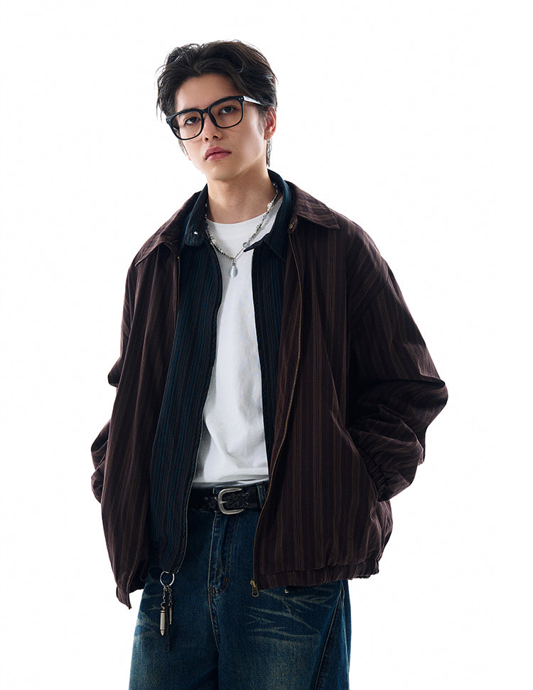 MADWITCH LOOSE STRIPED JACKET #W202