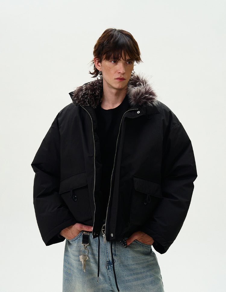 MADWITCH CROPPED UTILITY PUFFER JACKET #L315Q24
