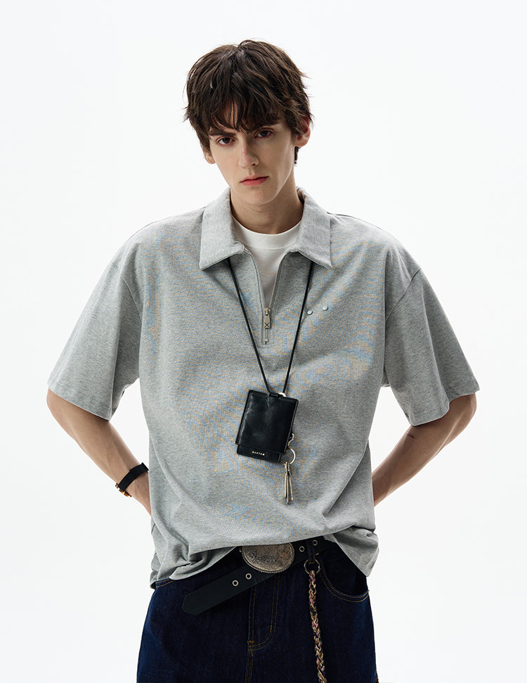 MADWITCH ZIPPED POLO TSHIRT #6977
