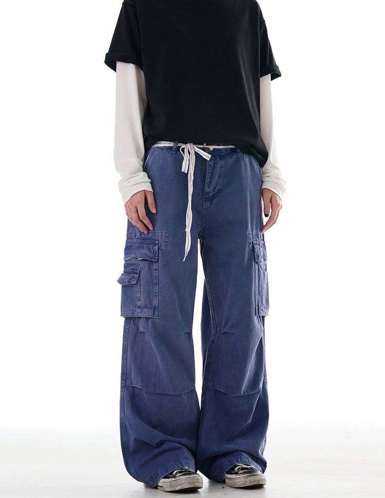 MADWITCH BAGGY WIDE LEG CARGO PANTS #Z003
